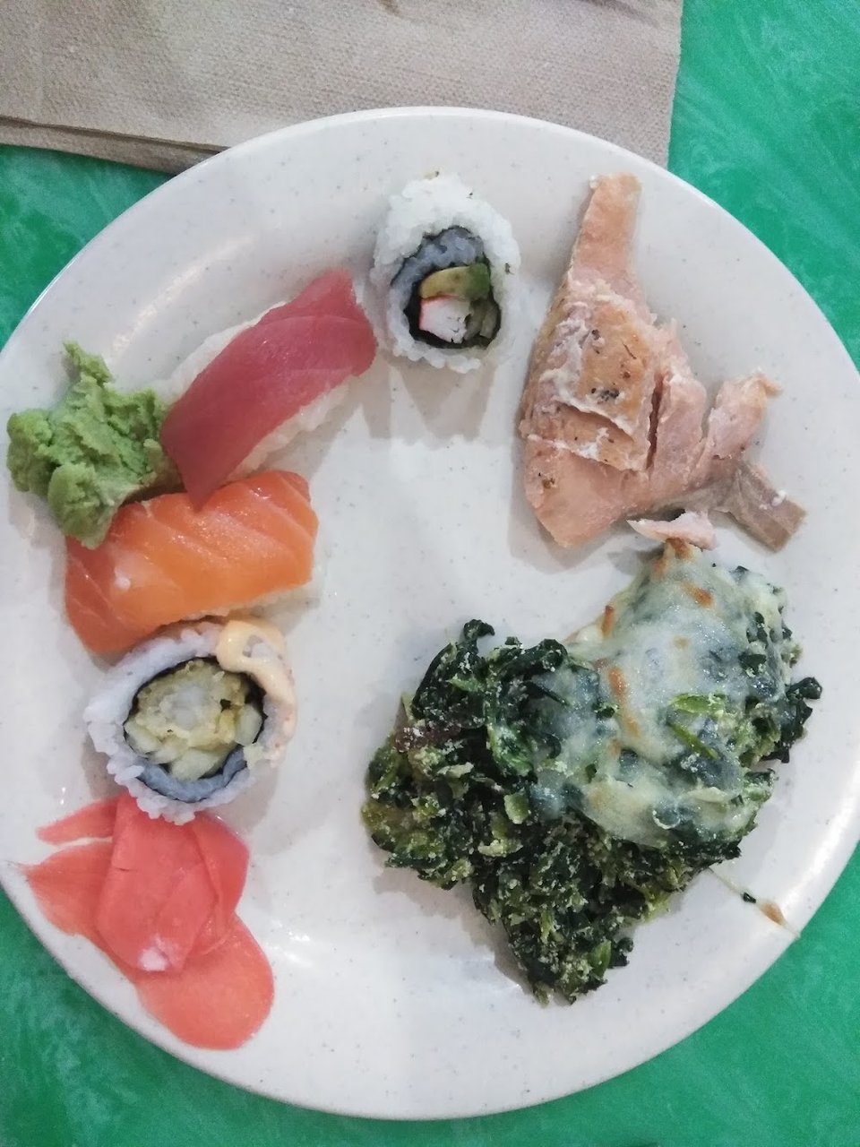Sushi Spinach Stuffed Mushrooms Salmon